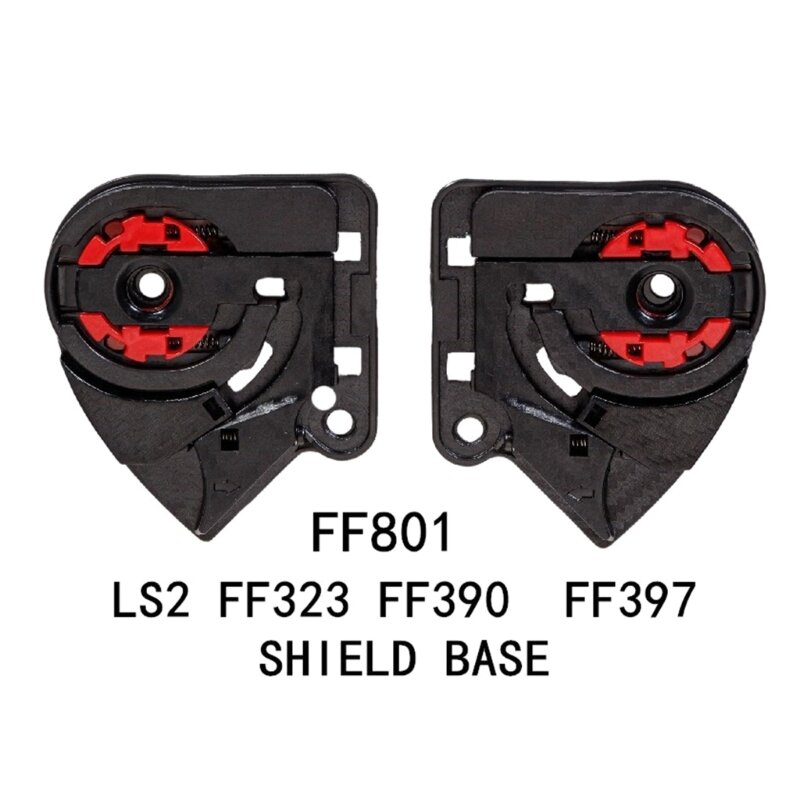 1 Paar Motorfietsen Helm Vizieren Schild Tandwiel Basisplaat Lenshouder Voor Ff801 Ff323 Ff390 Ff397 Helm Lensbevestigingsbasis
