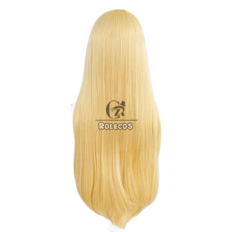ROLECOS-pelucas de Cosplay LOL Lovestruck Lux para mujer, pelo sintético resistente al calor, largo y liso, color rubio, 85cm