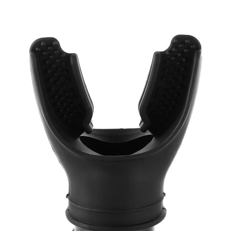 Respirador de silicona ajustable para exteriores, boquilla de respiración de silicona negra, herramienta de ejercicio espiratorio portátil
