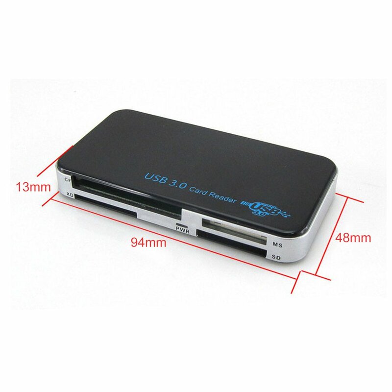USB 3.0 All-in-1 Compact Flash Multi Card Reader Adapter 5Gbps High Speed USB Card Reader for TF SD XD CF Secure Digital Cards