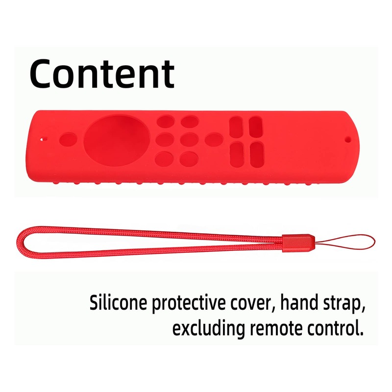 Coque en silicone pour télécommande Fire TV Stick Lite 4K 2021, antichoc, coordonnante, anti-poussière, housse de protection de remplacement