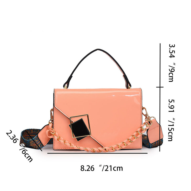 Tas selempang kecil untuk wanita, dompet tali dapat diatur dan tas tangan desainer mewah tas selempang bahu kulit PU