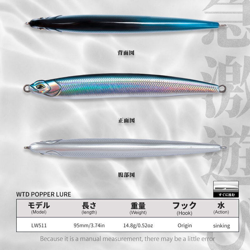 Hunthouse Minnow Pencil Crankbait Fishing Lure Sinking Floating Surface Wobblers Hard Bait 3PCS For Trout Seabass Fish Tackle