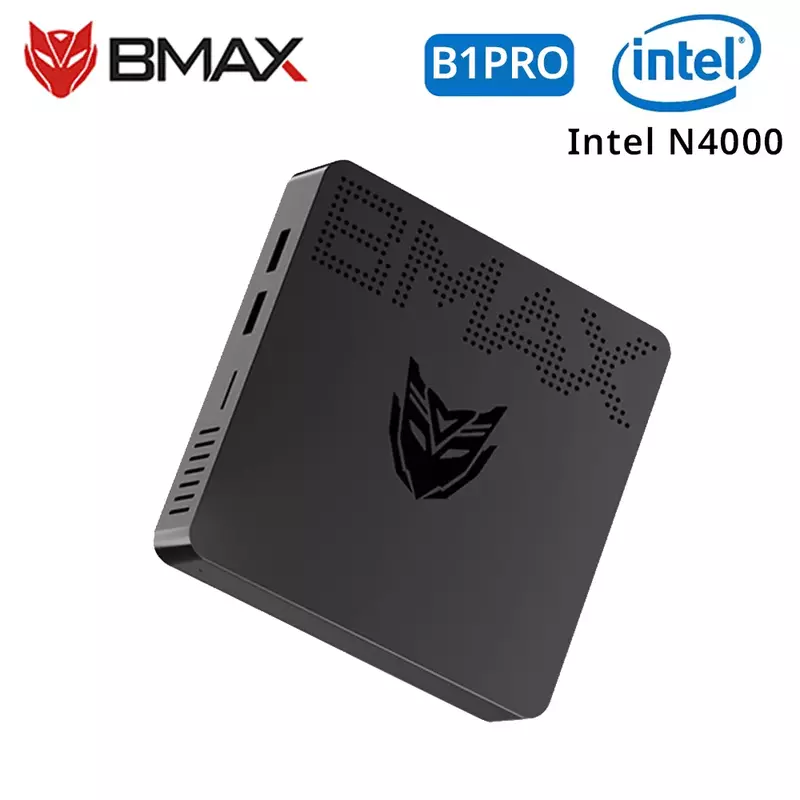 BMAX Mini PC B1PRO Windows 11 8GB RAM 128GB ROM Intel N4000 M.2 Slot Ordinateur Dual-Band WiFi HDMI VGA Bluetooth Mini PC
