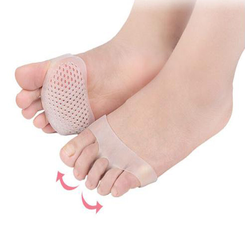 4 pezzi cuscinetti metatarsali in Silicone separatore per dita cuscinetti per piedi antidolorifici plantari solette per massaggio ai piedi calzini dell'avampiede strumento per la cura dei piedi
