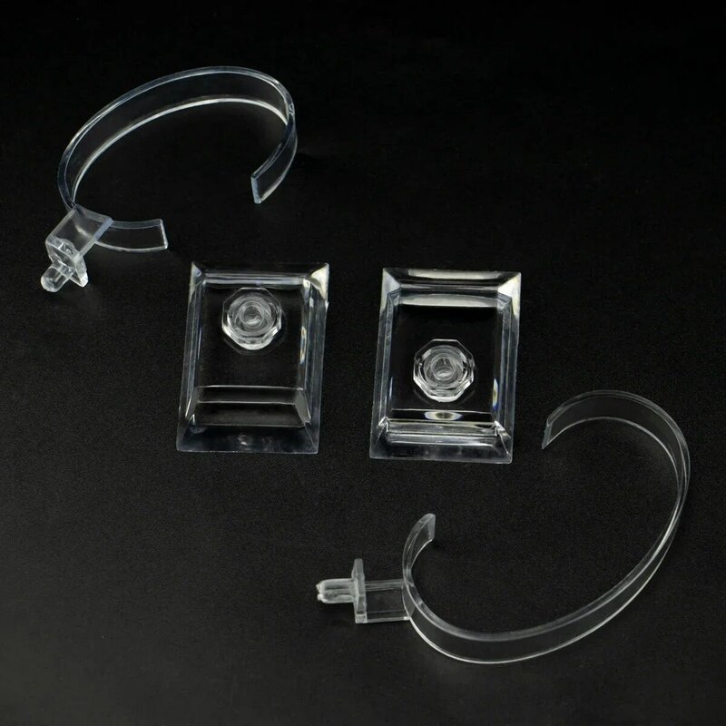 1 pz di plastica orologio da polso espositore supporto vendita vetrina Stand strumento trasparente gioielli imballaggio altezza totale orologio espositore