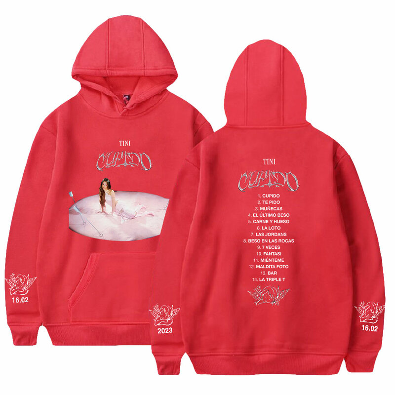 Tini Stoessel Cupido Hoodies Album Tour Merch Print Winter Unisex Mode lustige lässige Sweatshirts