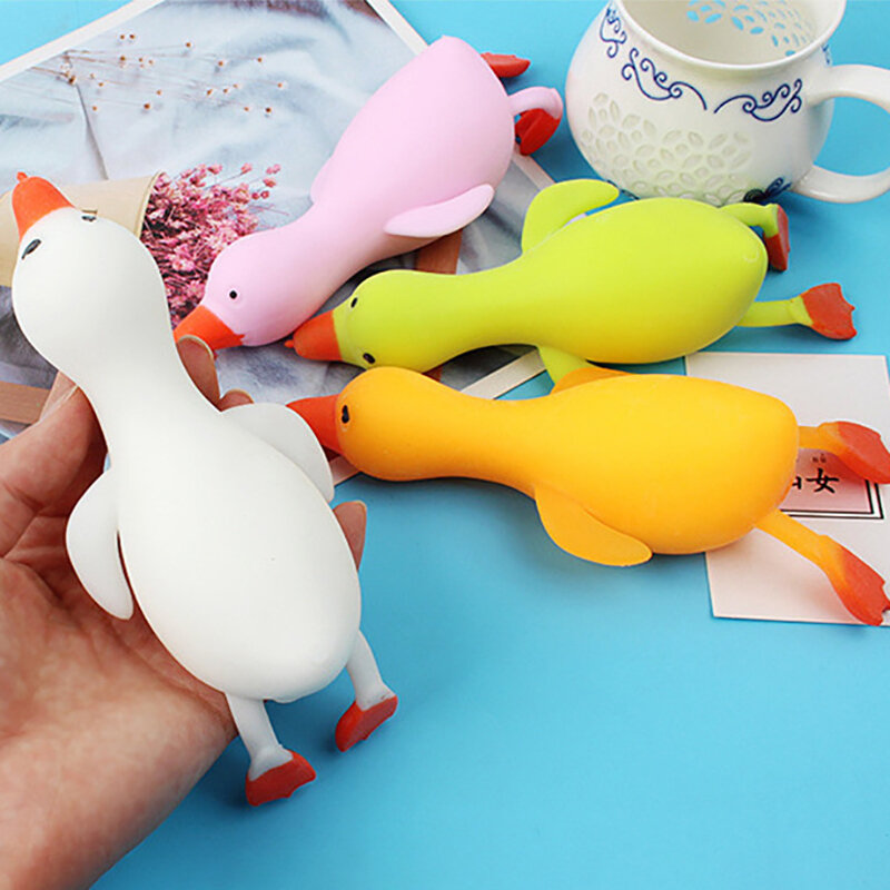 Mainan Remas bebek anti stres, mainan lembut angsa lucu Kawaii hewan ventilasi untuk anak-anak dewasa dekompresi melar untuk anak-anak