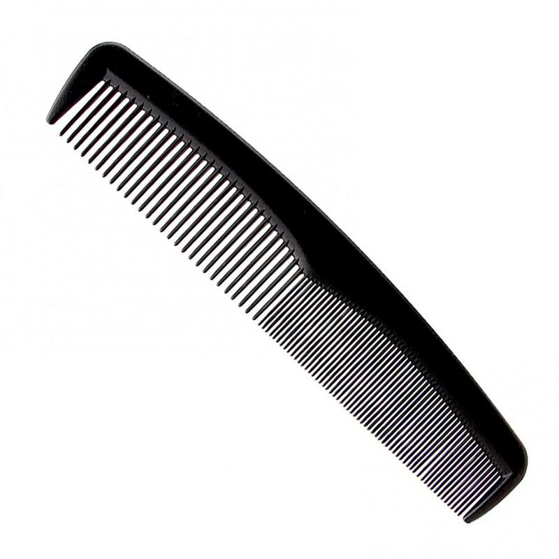 Ensemble de peignes de coupe de coiffure en plastique professionnel, brosse de coiffure noire, barbiers, outil de barbier anti-leges, 4 pièces