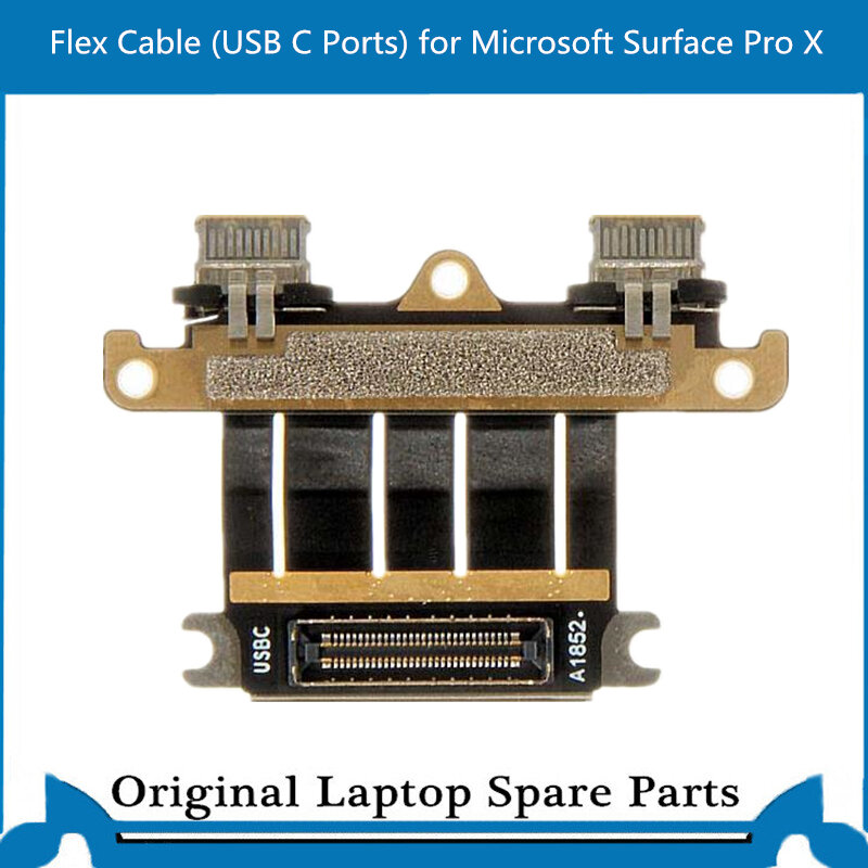 Portas originais do cabo flexível usb c para microsoft surface pro x