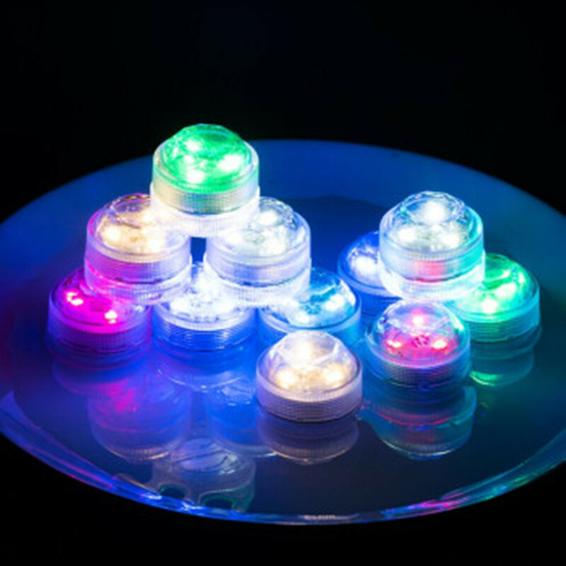 Mini lámpara LED inalámbrica multicolor, luz de decoración de pecera, Control remoto para el hogar, lámpara impermeable, luz de ambiente para fiesta