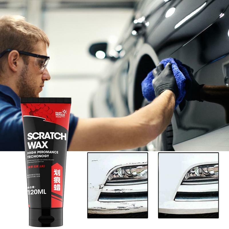 Car Wax polonês Scratch Remover, ScratchRemover Composto para Veículos, Esfregando Composto para Carros para Apagar Car Scratches