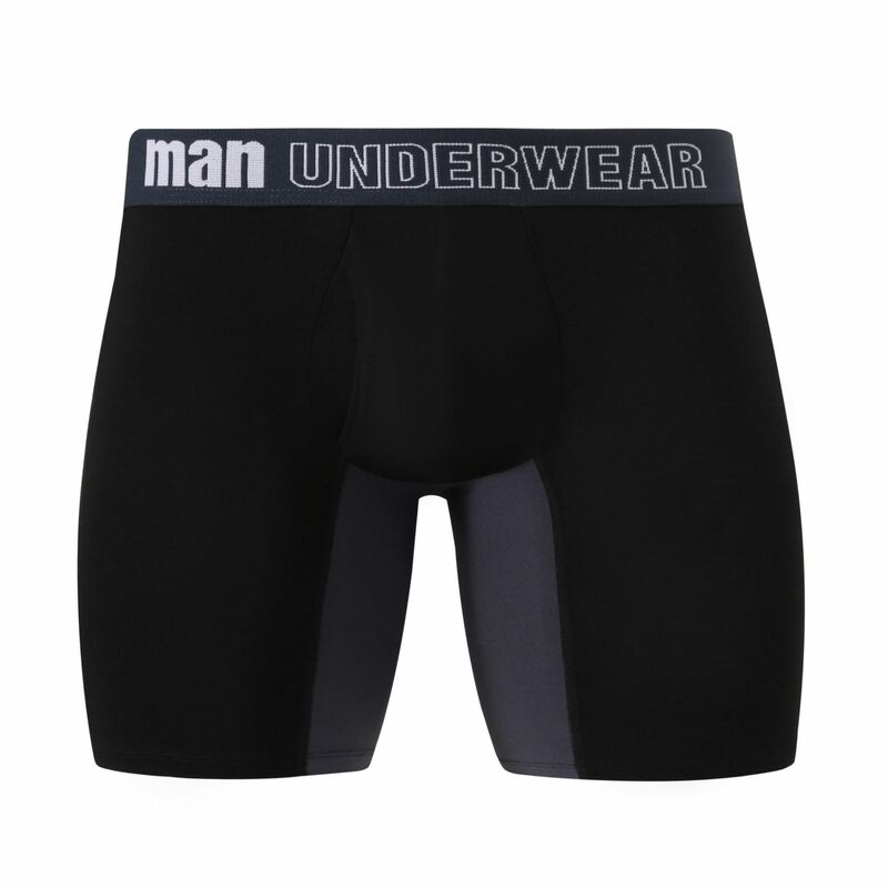 Bamboo fiber long open men's underwear plus size thin breathable antibacterial butt lift mid-waist loose boxer briefs
