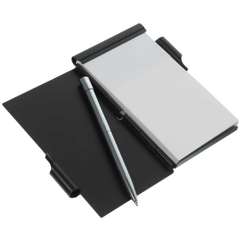 Metal Pequeno Pocket Notepad, Mini Notebook, Note Case com Caneta, Paper Do List, Memo Tabs