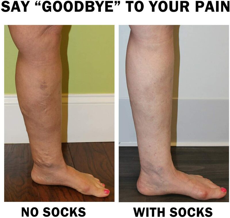 Calcetines deportivos para correr para hombre y mujer, medias de compresión hasta la rodilla, para correr, Edema, Diabetes, venas varicosas