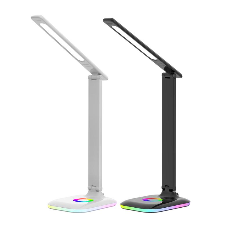 Smart Rgb Gekleurde Opvouwbare Led Bureaulamp Oogbescherming Moderne Slaapkamer Oplaadbare Studie Licht Tafellamp