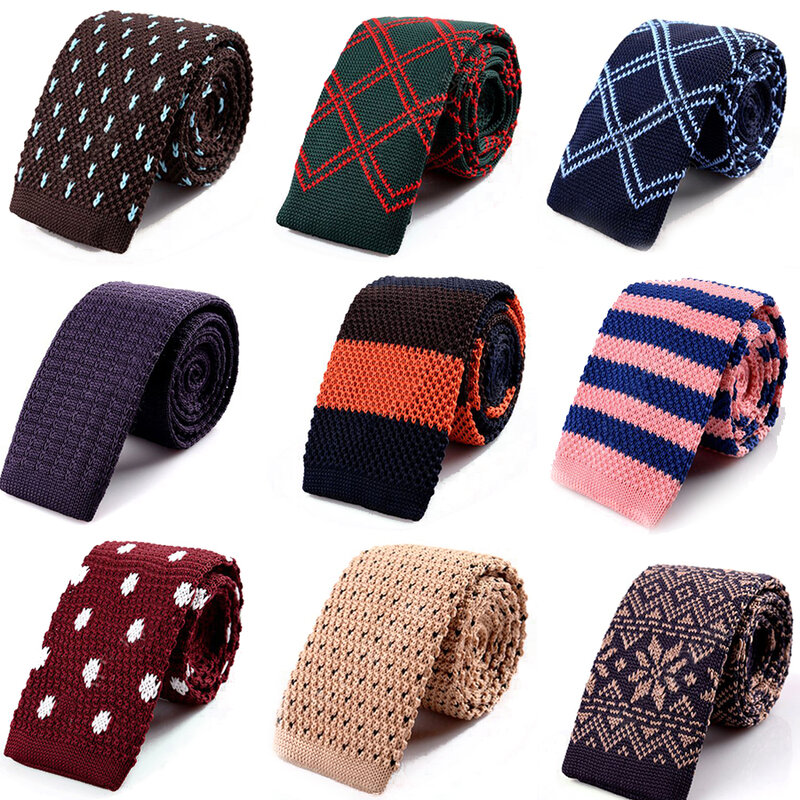 Corbata delgada de algodón a rayas de colores para negocios, boda, oficina, fiesta, corbata estrecha, accesorio, 5CM