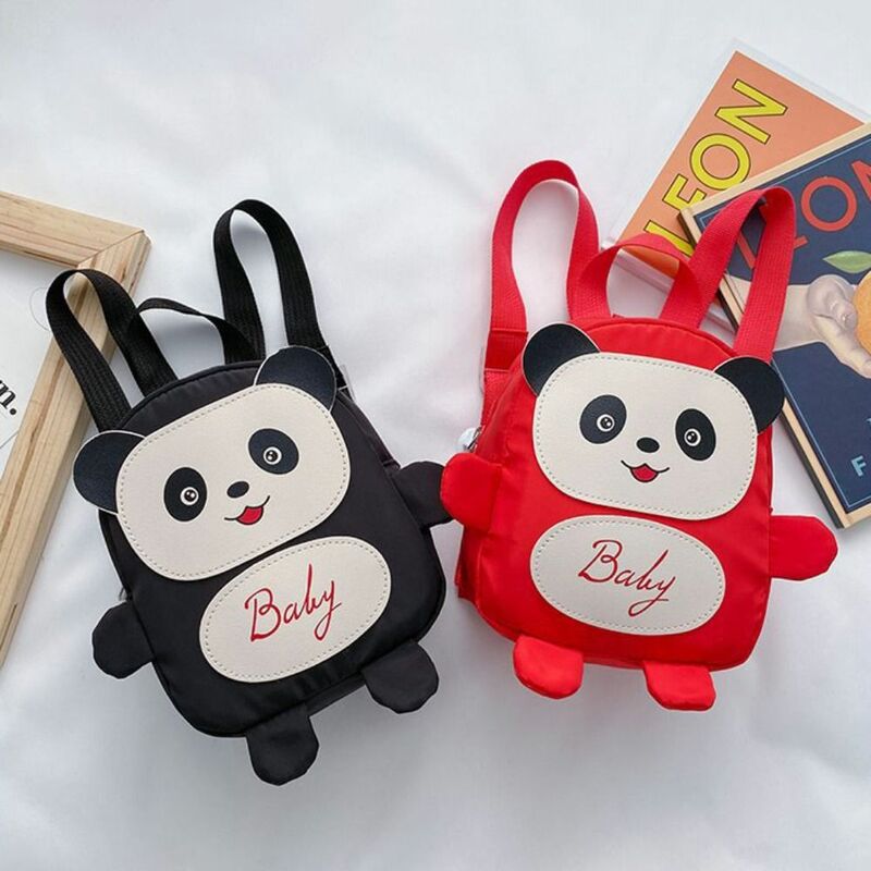 Mochila antipérdida de Panda para niños, minibolso escolar de dibujos animados, doble hombro, para guardería