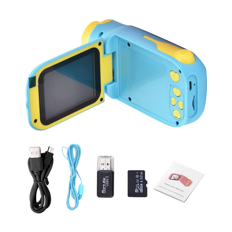 2.0 Inch Screen Children Video Camera Educational Toys Digital Video Camera Birthday Gift For Kids Video Camera with Card Reader