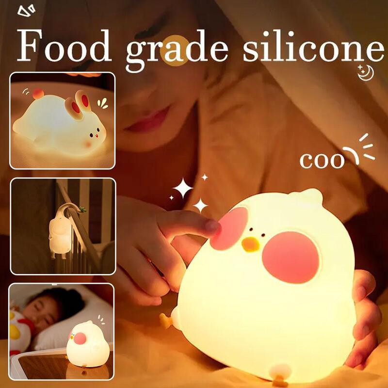 Little Flying Elephant Silicone Flapping Lamp Sleeping A Bedhead Night Handheld Light Design Small Creativity Induction Wit T9H2