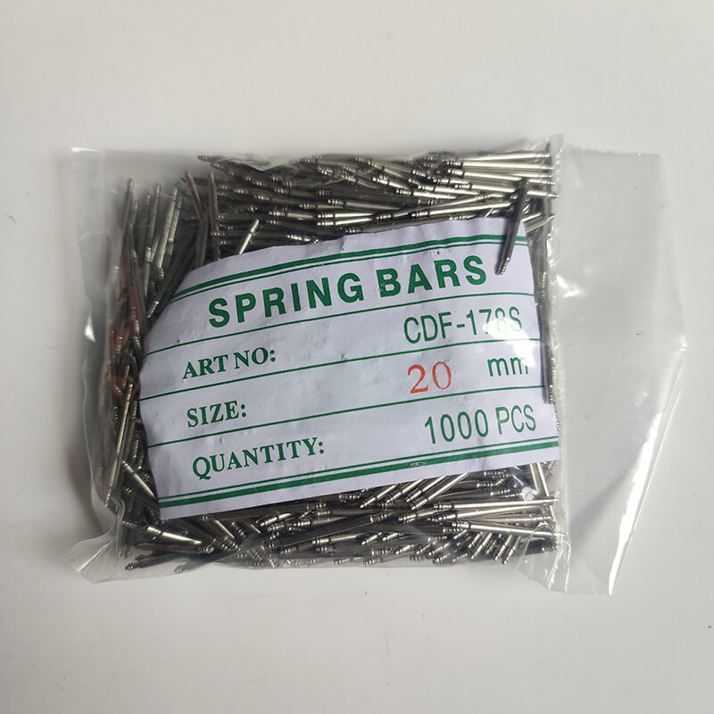 Spring Bars for Watch Strap, Link Pins, Repair Relojoeiro Tools, 1.8mm, 1000PCs, 10-26mm, 14mm, 16mm, 18mm, 20mm, 22mm, 24 milímetros