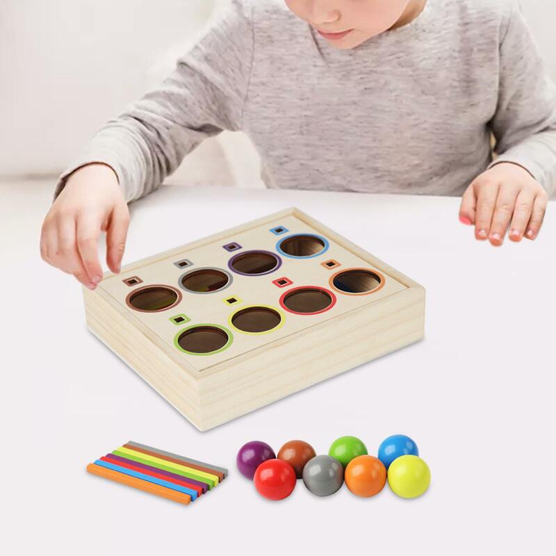 男の子と女の子のためのモンテッソーリ色ソート玩具、モンテッソーリおもちゃ、2〜3〜4歳の子供のためのカラフルなボールカップ