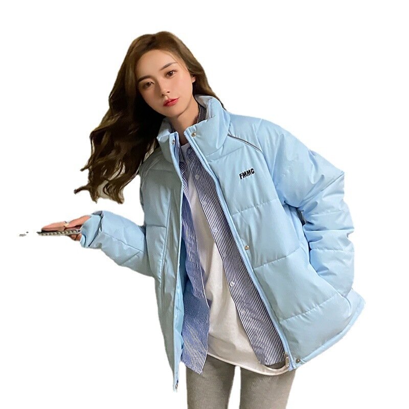 Winter Padded Jacket New Style Pink Short Casual Go To Work To School Ladies Fashion Loose Student Warm Down Padded Jacket