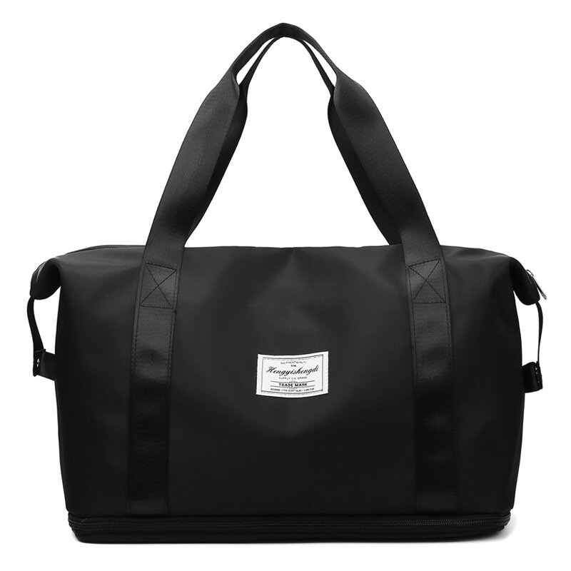 Casual Reisetaschen Tragbare Wasserdichte Einfarbig Zipper Handtasche Student Hohe Kapazität Gepäck Lagerung Tasche Seesack