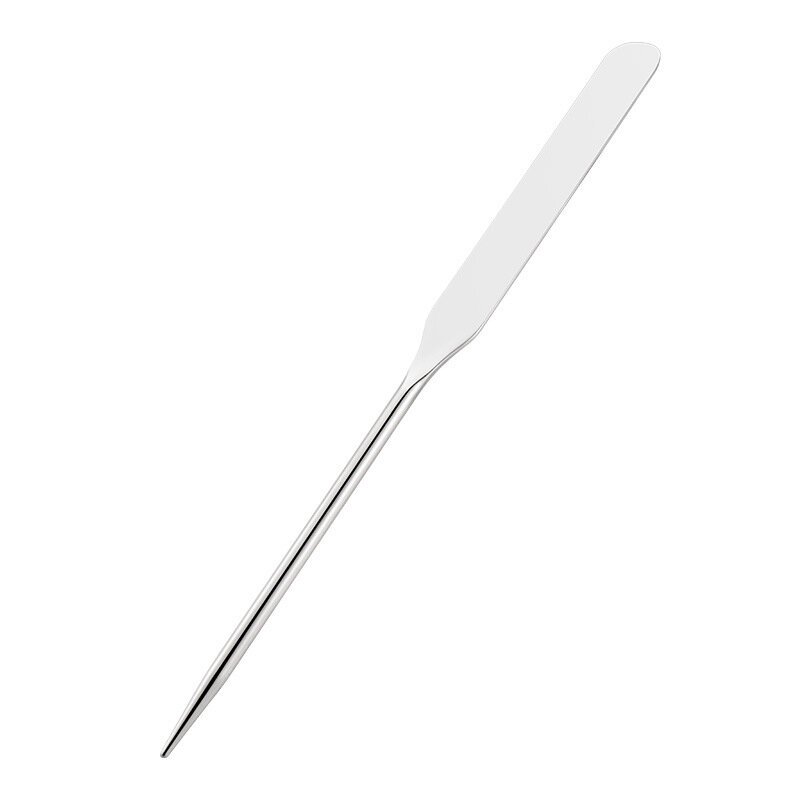 1Pcs Stainless Steel Dual Heads Pigment Mixing Stick Foundation Cream Scraping Spoon Stirring Bar Cosmetic Spatula Tool
