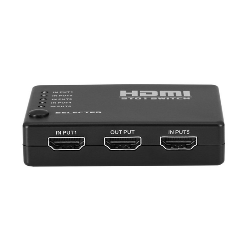 Многопортовый разветвитель, HDMI-совместимый, 3 или 5 портов, переключатель + пульт дистанционного управления для ПК, HDTV, DVD, STB, игровой консоли, HDTV i5