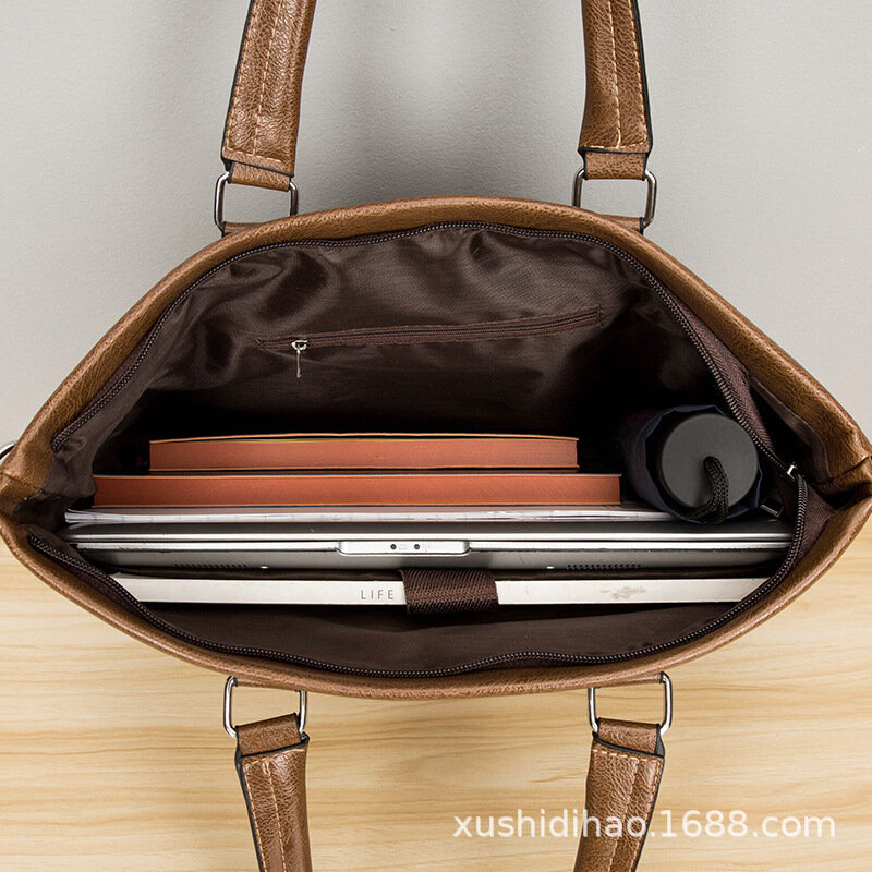 Laptop Bag Briefcases Men Designer Bag 15 16 Inch Laptop Handbag Luxury Shoulder Business Work Tote Office Storage Attache Case