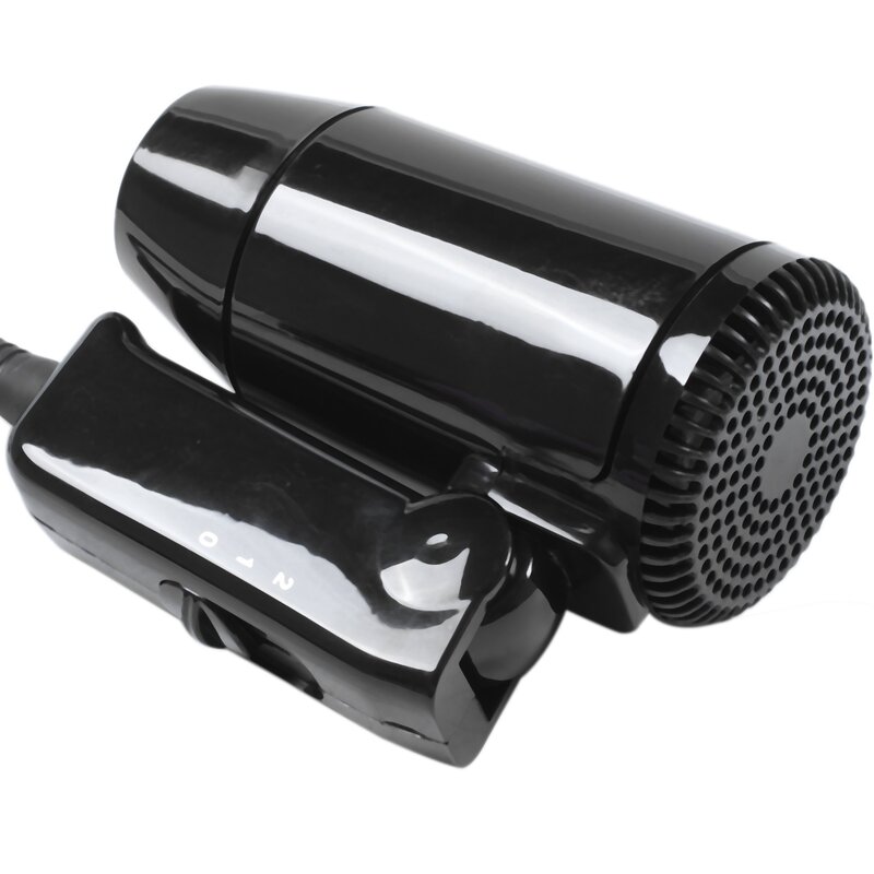 Secador portátil do cabelo do carro com calor, ventilador dobrável, vento quente para o curso, punho fácil do armazenamento, veículo de-geada, Dc12 V, 216W