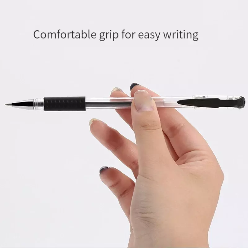 Juego de bolígrafos de Gel con tinta de Color negro, azul y rojo, bolígrafo Kawaii de 0,5mm, herramienta de escritura, papelería escolar y de oficina
