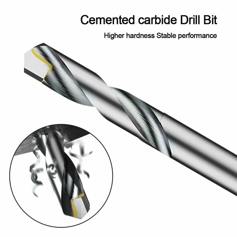 Gecementeerde Hardmetalen Carbide Boor Multifunctionele Zilveren Wolfraam Metaalbewerking Bit Twist Boor Bit Roestvrij Staal