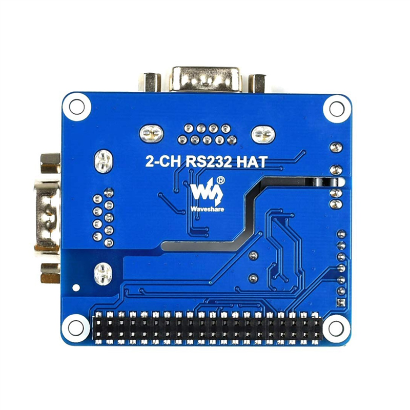 Waveshare 2-Channel Isolated RS232 Expansion HAT for Raspberry Pi Adopts the SC16IS752+SP3232 Solution