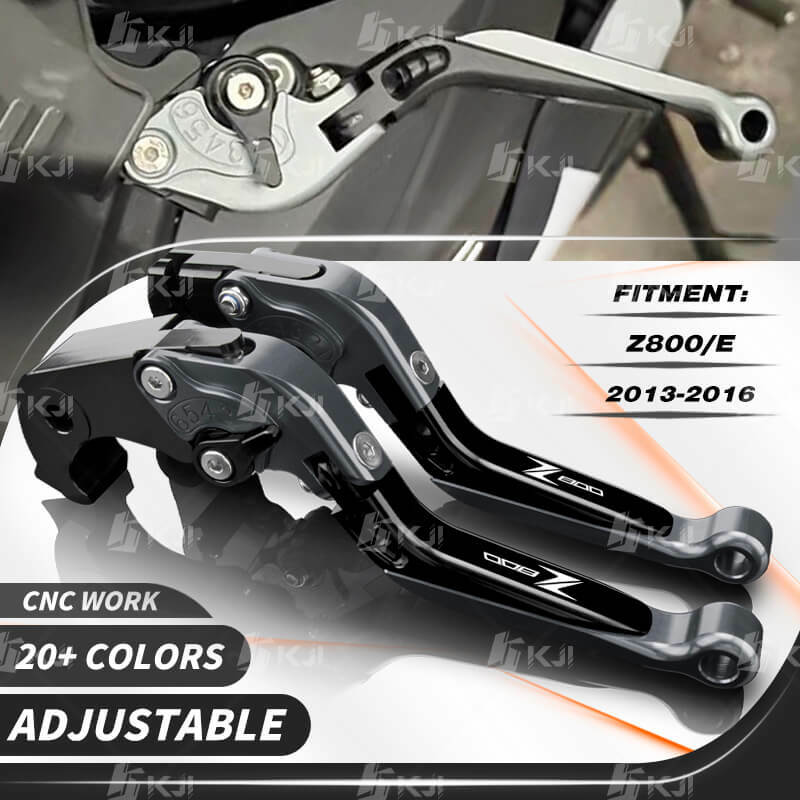 Für Kawasaki Z800/Z800 E Version 2013-2016 Bremshebel und Kupplungshebel im Set CNC Gefräste Alu Einstellbar Motorrad Brems Kupplungs Hebel