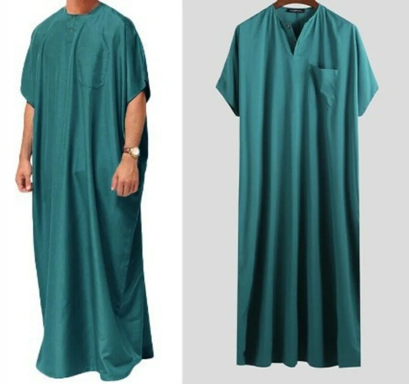 남성용 무슬림 셔츠, 긴 주바 토브, 무슬림 패션, 격식있는 무슬림 패션, 중동 아랍 두바이 드레스, 신제품