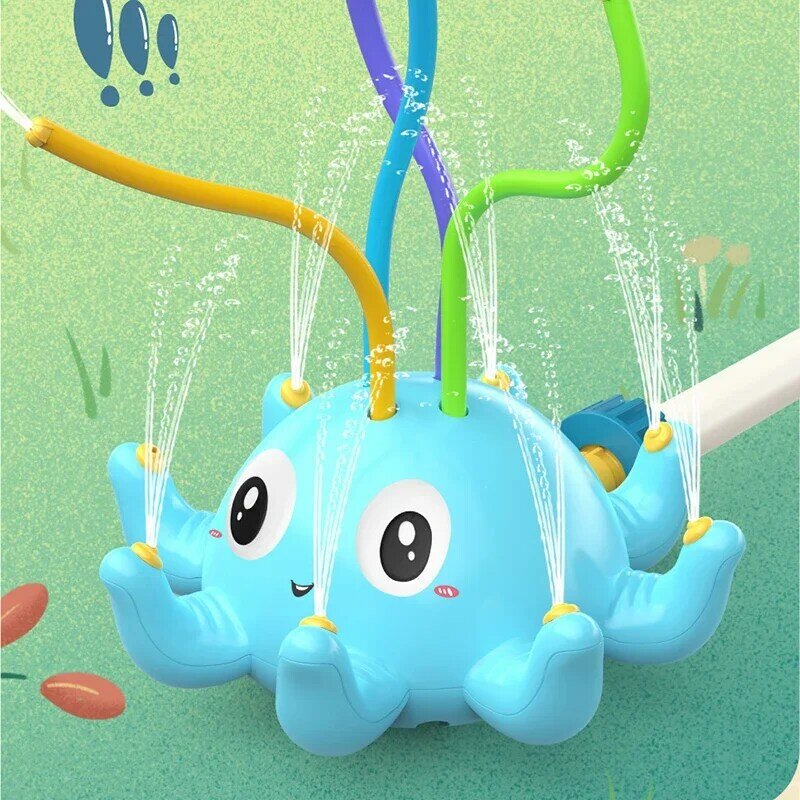 Outdoor-Sprinkler Spielzeug für Kinder 3 4 5 6 7 Jahre Baby Bad Spielzeug Hinterhof Spray Wasserspiel zeug Octopus Sprinkler Spielzeug für Kinder