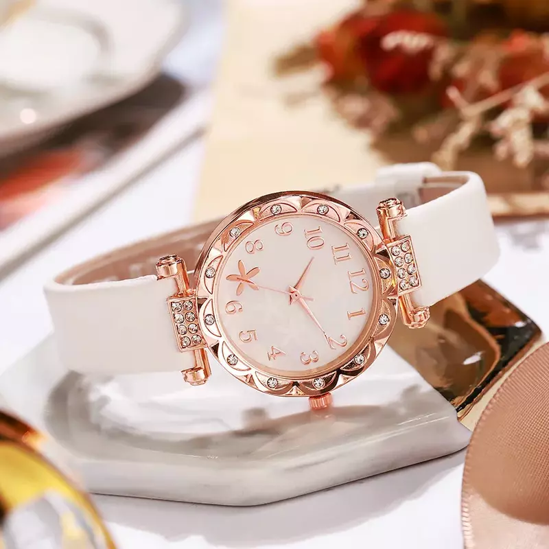 Jam tangan wanita mewah, jam tangan mewah wanita, arloji kuarsa gesper Aloi, jam tangan wanita untuk wanita, hadiah jam