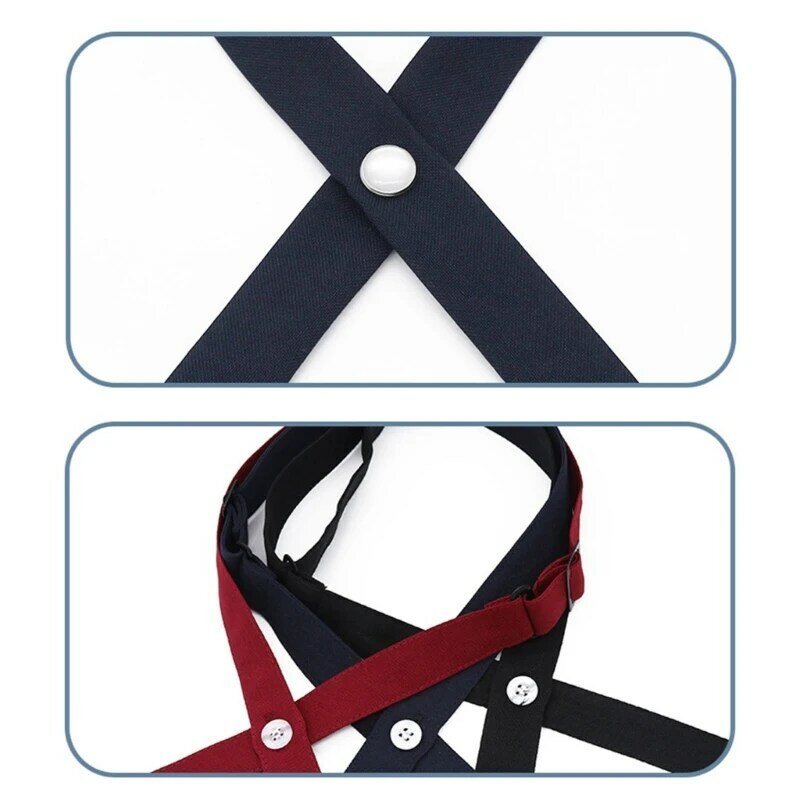 Detachable Collar Tie Schoolgirl JK Uniform Suit Jk Uniform Accessories Tie Multi-color