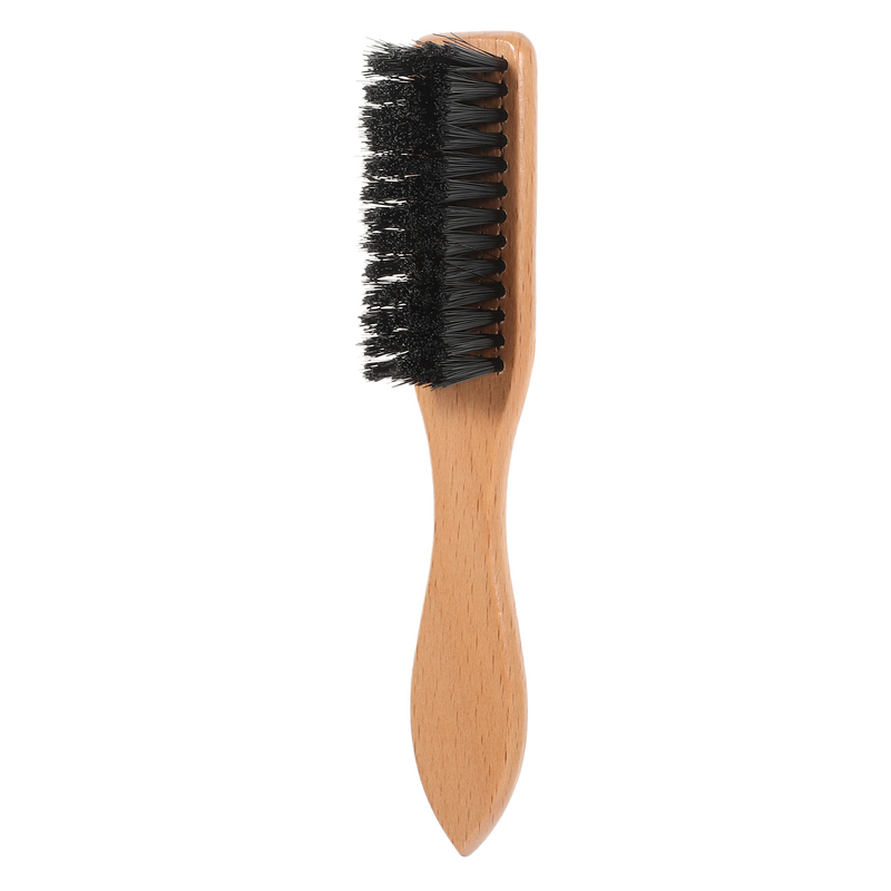 Cepillo de barba de cerdas de jabalí con mango de haya, peines para hombres, afeitado de pelo, cerdas suaves, fabricante de estilo