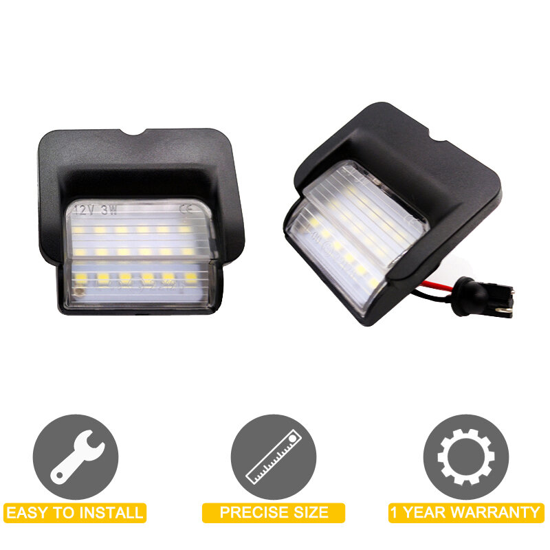 Lámpara LED para placa de matrícula, luz blanca de 12V para VW Polo 6N 1994, 1995, 1996, 1997, 1998, 1999