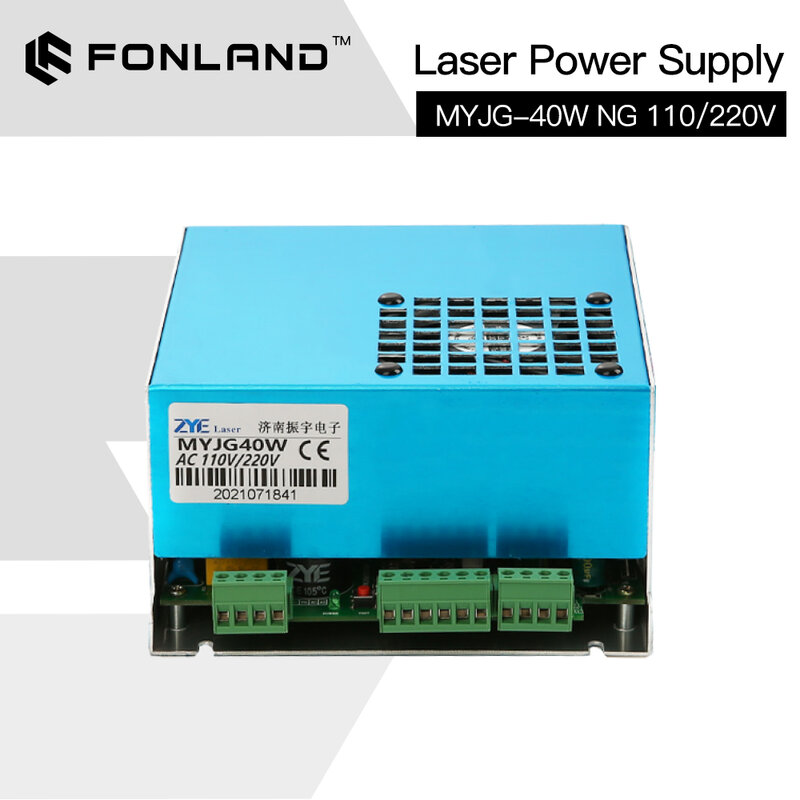 Zasilacz rura laserowa FONLAND 40W CO2 110V 200V dla rura laserowa maszyna do grawerowania RECI Model B 4060 szybka wysyłka