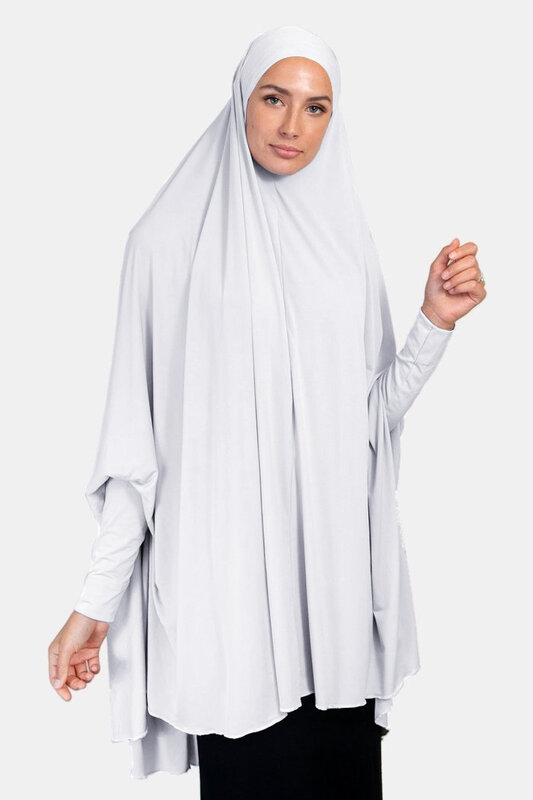 Long Hijab Scarf Muslim Fashion Prayer Head Scarf Headwraps for Women Jersey Hijab Ramadan Islamic Turbans Latest Khimar Hijabs