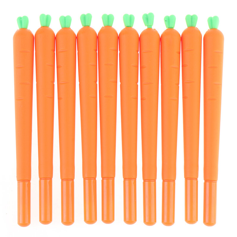 10 шт. 0,5 мм гелевая фоторучка-маркер (милый стиль моркови) Симпатичные Ручки, милые канцелярские принадлежности, гелевая ручка с чернилами, оптовая продажа