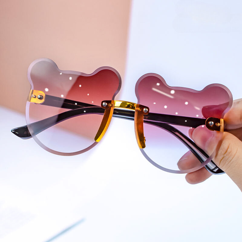 نظارات الأطفال الدب الطفل النظارات الشمسية صور الدعائم