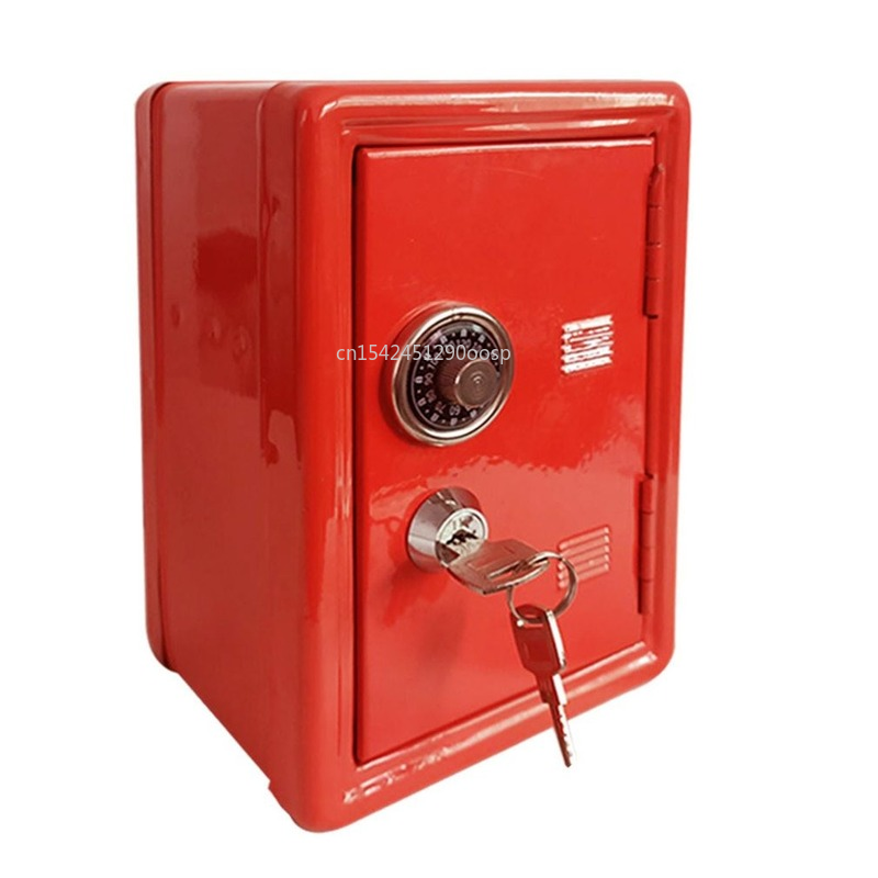 Mini Metal Safe Household Safe Box  Creative Piggy Bank Key Safe  Desktop Decoration  Safe Box Money  Safe