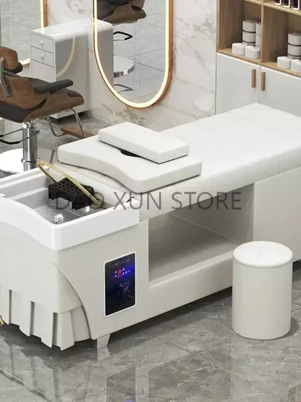 Japanese Head Spa Shampoo Chair Luxury Massage Fumigation Hair  Equipment Chair Stylist Lettino Massaggio Equipment MQ50SC