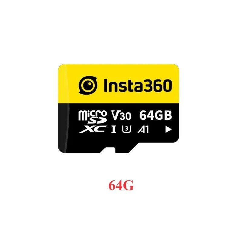 オリジナルのInsta360-SD高速メモリカード (insta 360),高速,64GB, 128GB,v30,a1,x4,x3,ace pro,1x2,1年間,r,x 3、v30