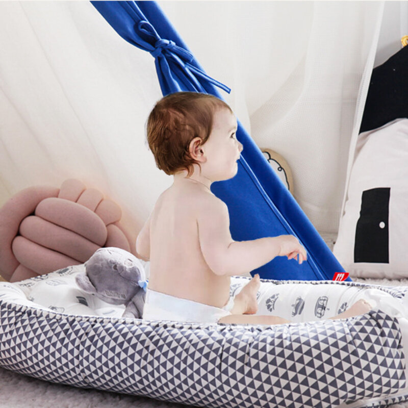 100% Katoen Bionische Wieg Multifunctionele Wieg Midden Bed Draagbare Baby Fauteuil Anti-Druk Bed Surround Bed Spel Bed